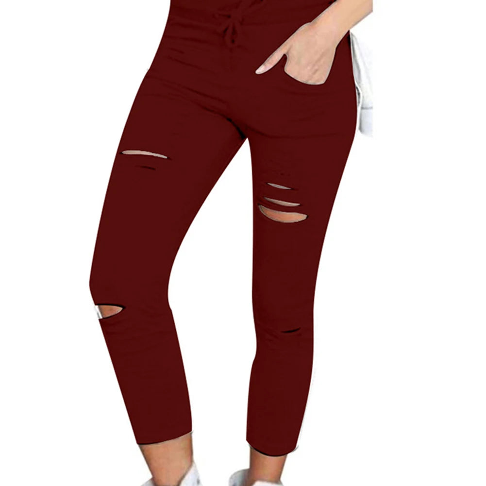 High-Waist Slim Pencil Pants | Wovetsa