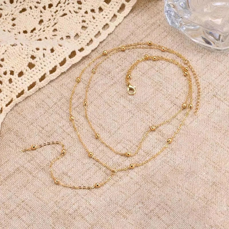 Gold Lariat Y-Shape Necklace | Wovetsa