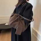 Suede Shoulder Bag | Wovetsa