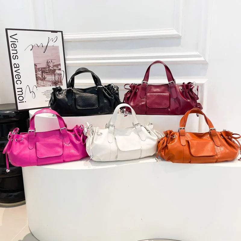 PU Leather Pillow Crossbody Bag | Wovetsa