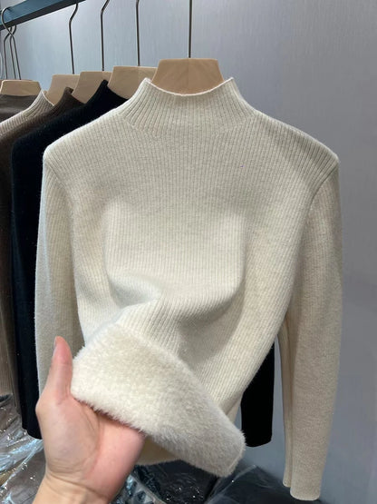 Turtleneck Slim Knit Sweater | Wovetsa