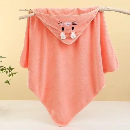 Hooded Baby Bath Towel Soft Absorbent Swaddle Wrap | Wovetsa