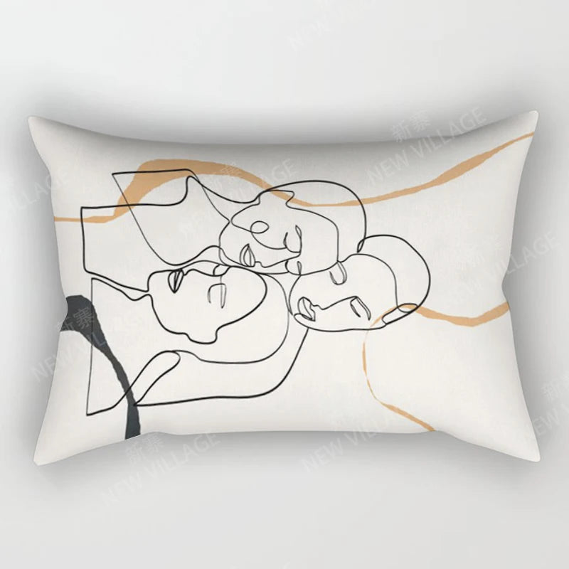 Boho Geometric Throw Pillow Cover | Wovetsa