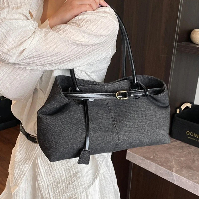 Denim Shoulder Bag | Wovetsa