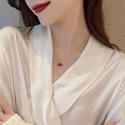 Cherry Pendant Necklace | Wovetsa