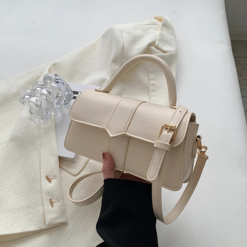 Vintage Square Satchel Shoulder Bag | Wovetsa