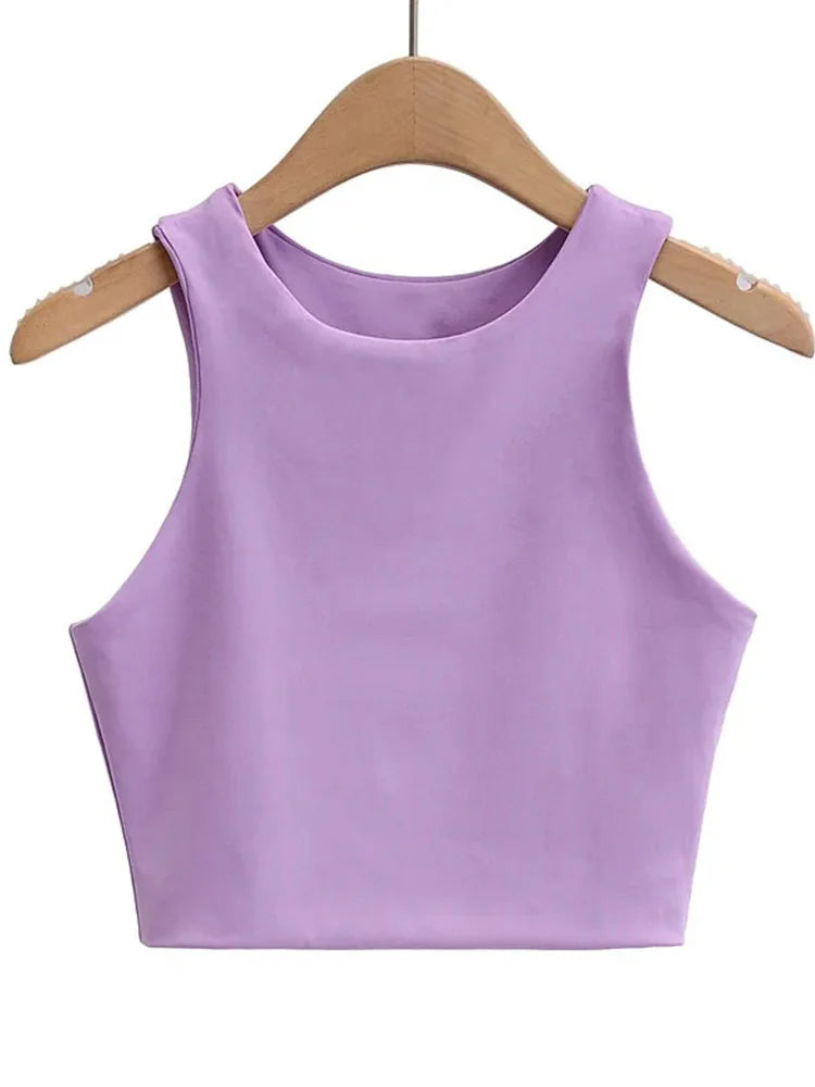 Backless Slim Tank Top | Wovetsa