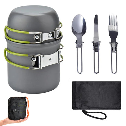 Lightweight Aluminum Camping Cookware Set | Wovetsa