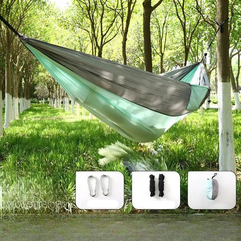 Lightweight Portable Camping Hammock with Tree Straps | Wovetsa