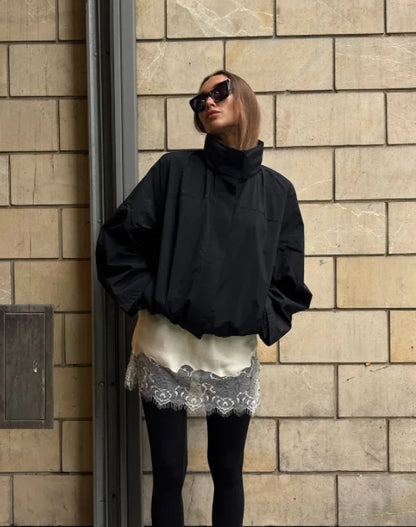 Stand Collar Pilot Jacket | Wovetsa