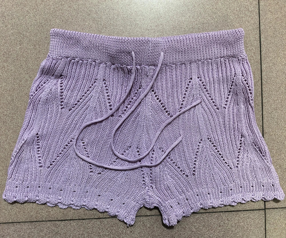 Knit Lace Beach Shorts | Wovetsa