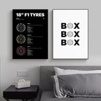 Formula 1 Racing Canvas Wall Art Print | Wovetsa