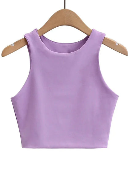 Backless Slim Tank Top | Wovetsa