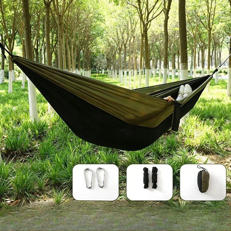 Lightweight Portable Camping Hammock with Tree Straps | Wovetsa