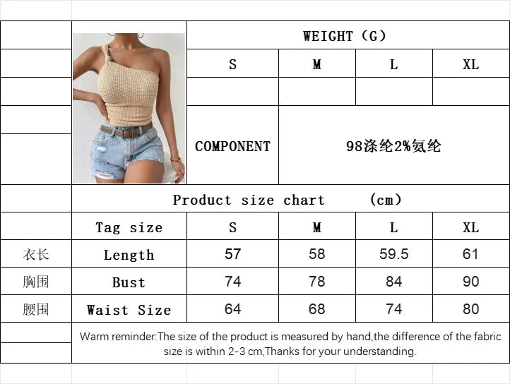 One-Shoulder Bodycon Crop Top | Wovetsa