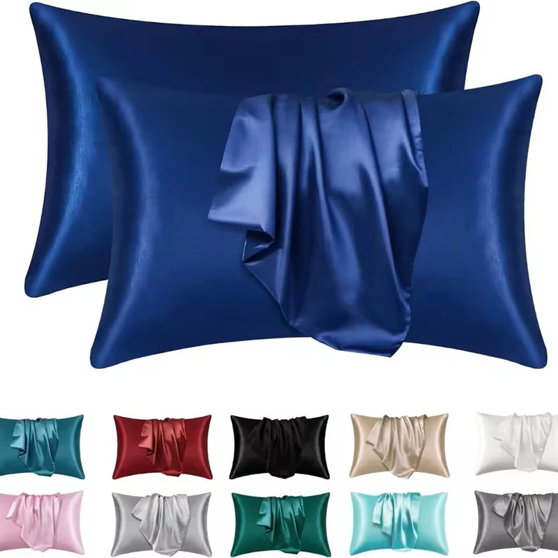 Cooling Satin Pillowcase for Beauty Sleep | Wovetsa