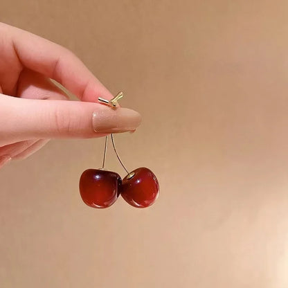 Sweet Cherry Drop Earrings | Wovetsa