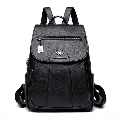 Vintage PU Leather Backpack | Wovetsa