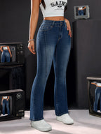 Women's Stretch Slim Straight Denim Jeans | Wovetsa