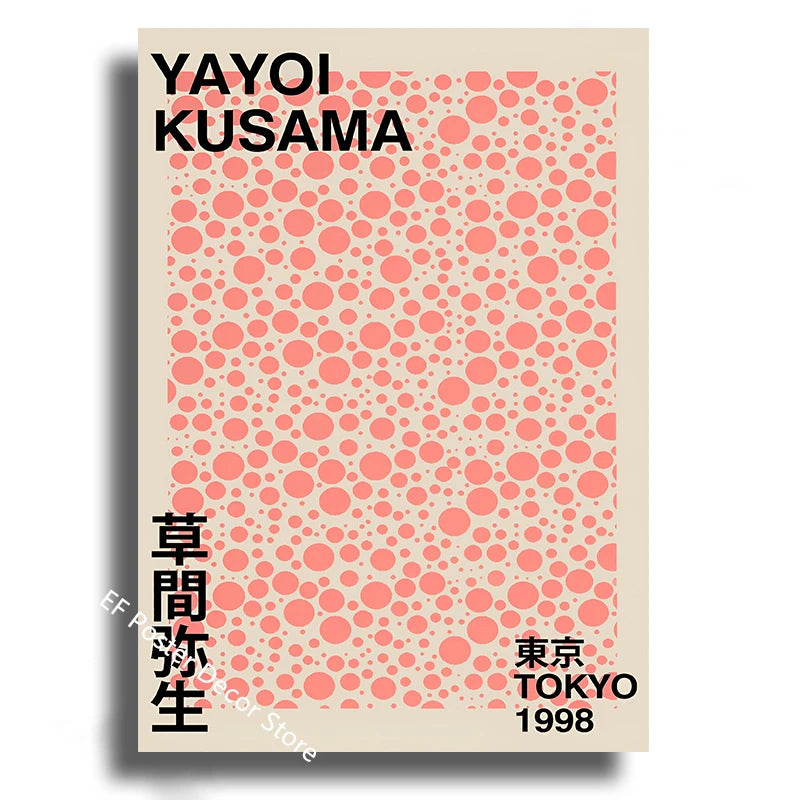 Abstract Art Poster Print Yayoi Kusama Matisse Rothko | Wovetsa