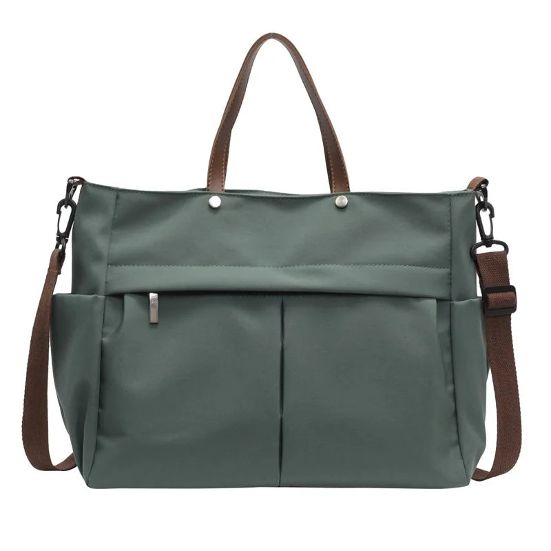 Nylon Tote Bag with Dual Pockets | Wovetsa