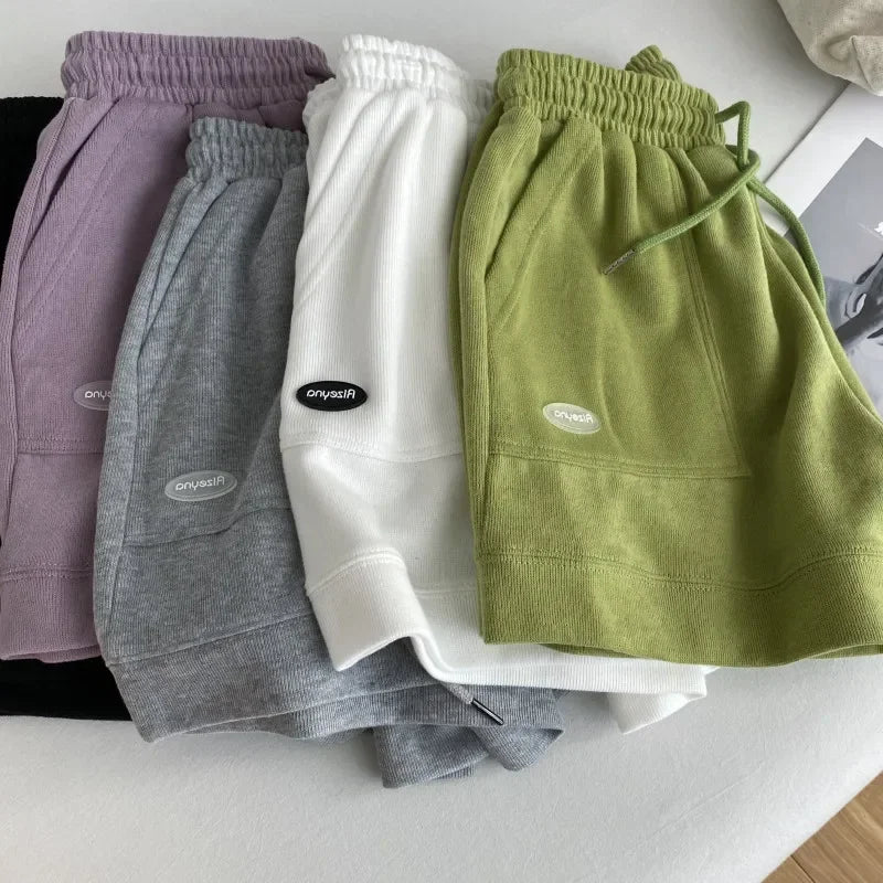 Wide-Leg Drawstring Shorts | Wovetsa