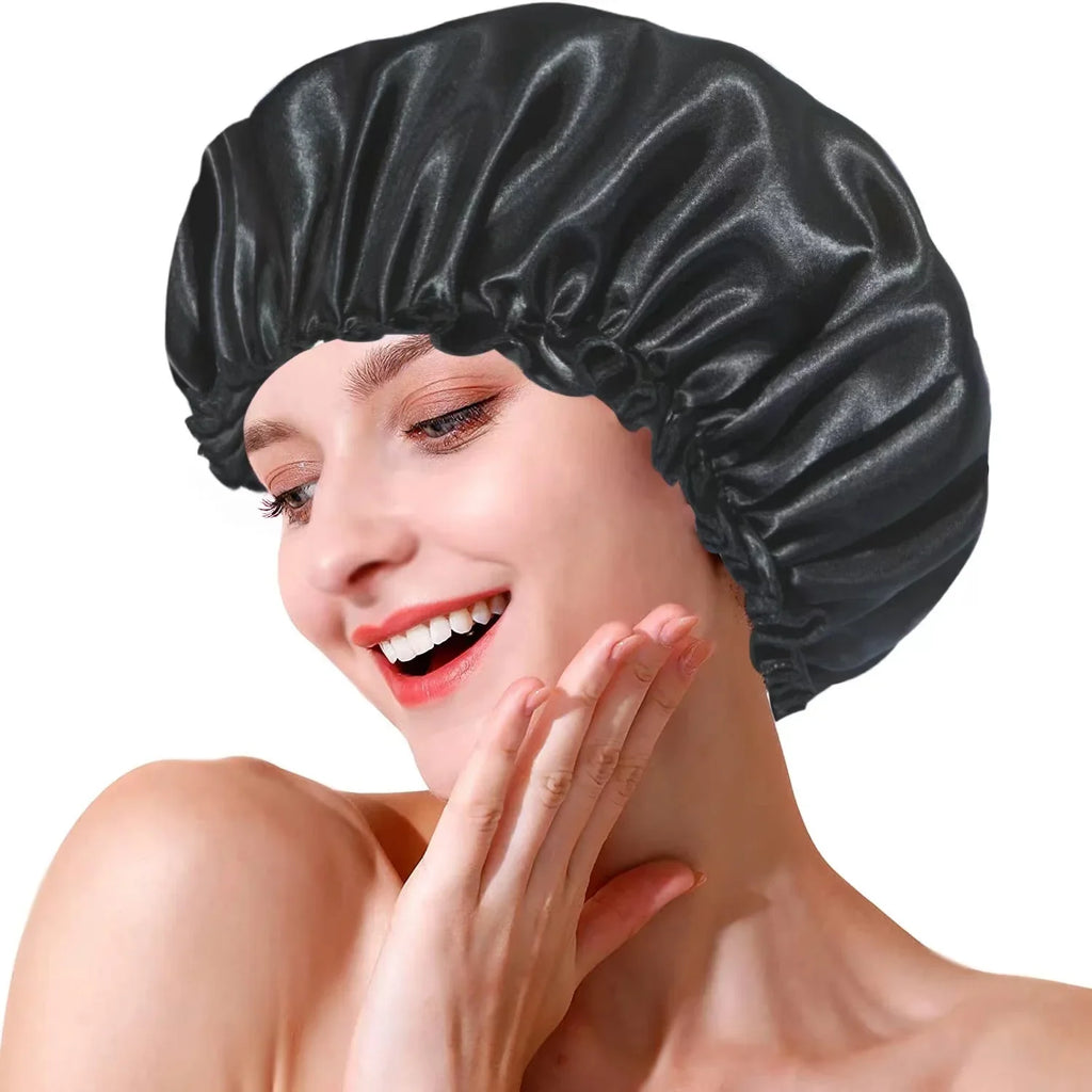 Satin Silk Sleep Cap & Heatless Curler Set | Wovetsa