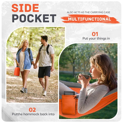Lightweight Portable Camping Hammock with Tree Straps | Wovetsa