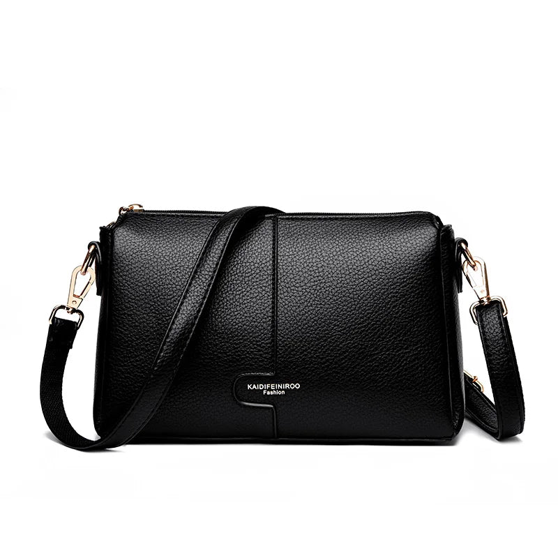 Soft PU Leather Flap Shoulder Bag | Wovetsa
