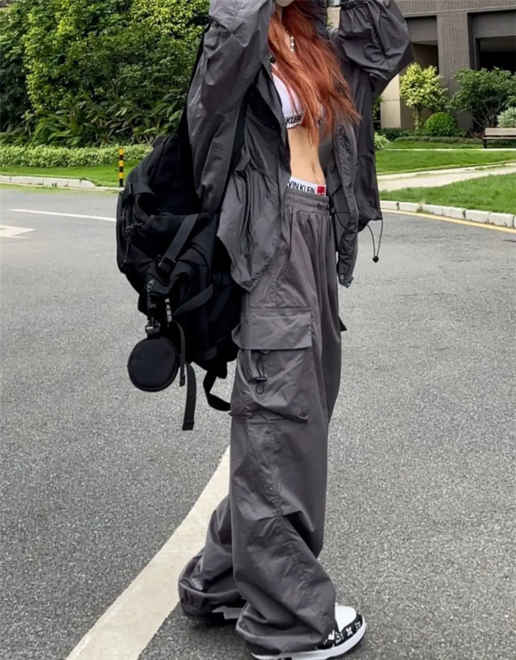 Y2K Parachute Cargo Pants | Wovetsa