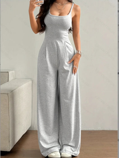 Women's Casual Halter Jumpsuit | Wovetsa