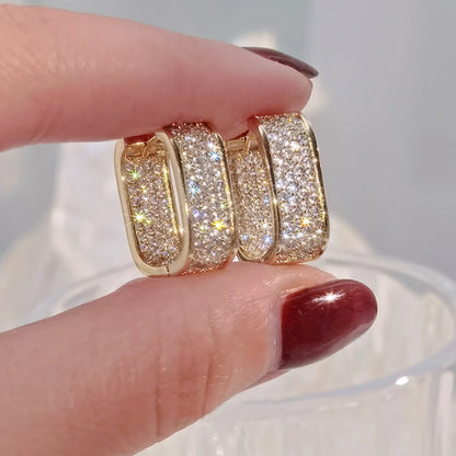 CZ Hoop Earrings | Wovetsa