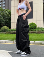 Y2K Parachute Cargo Pants | Wovetsa