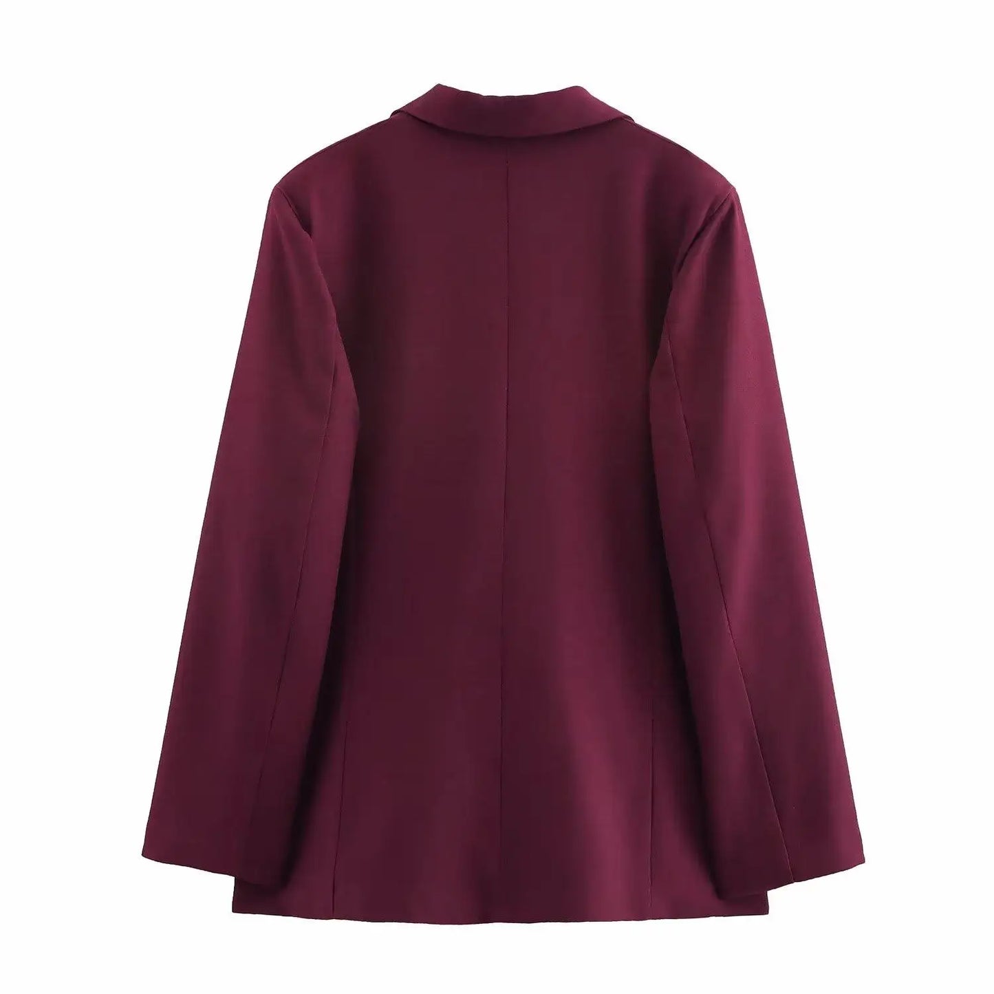 Burgundy Double-Breasted Suit Set | Wovetsa
