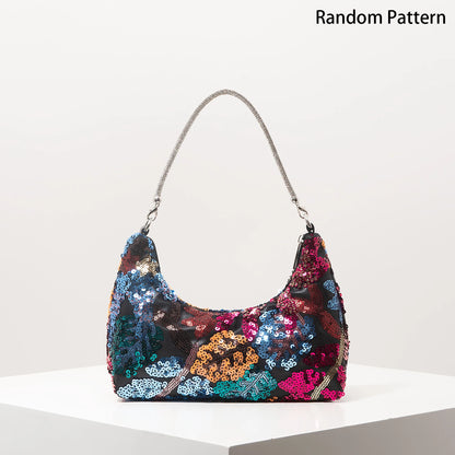 Floral Sequin Embroidered Party Bag | Wovetsa