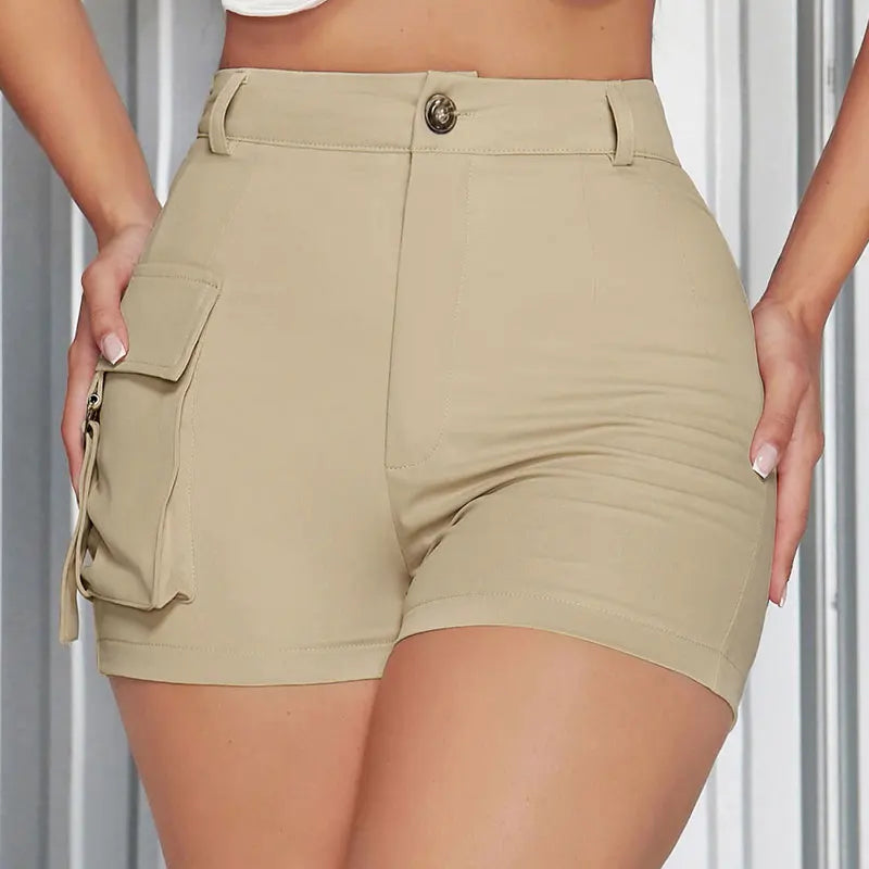 Bodycon Cargo Shorts | Wovetsa
