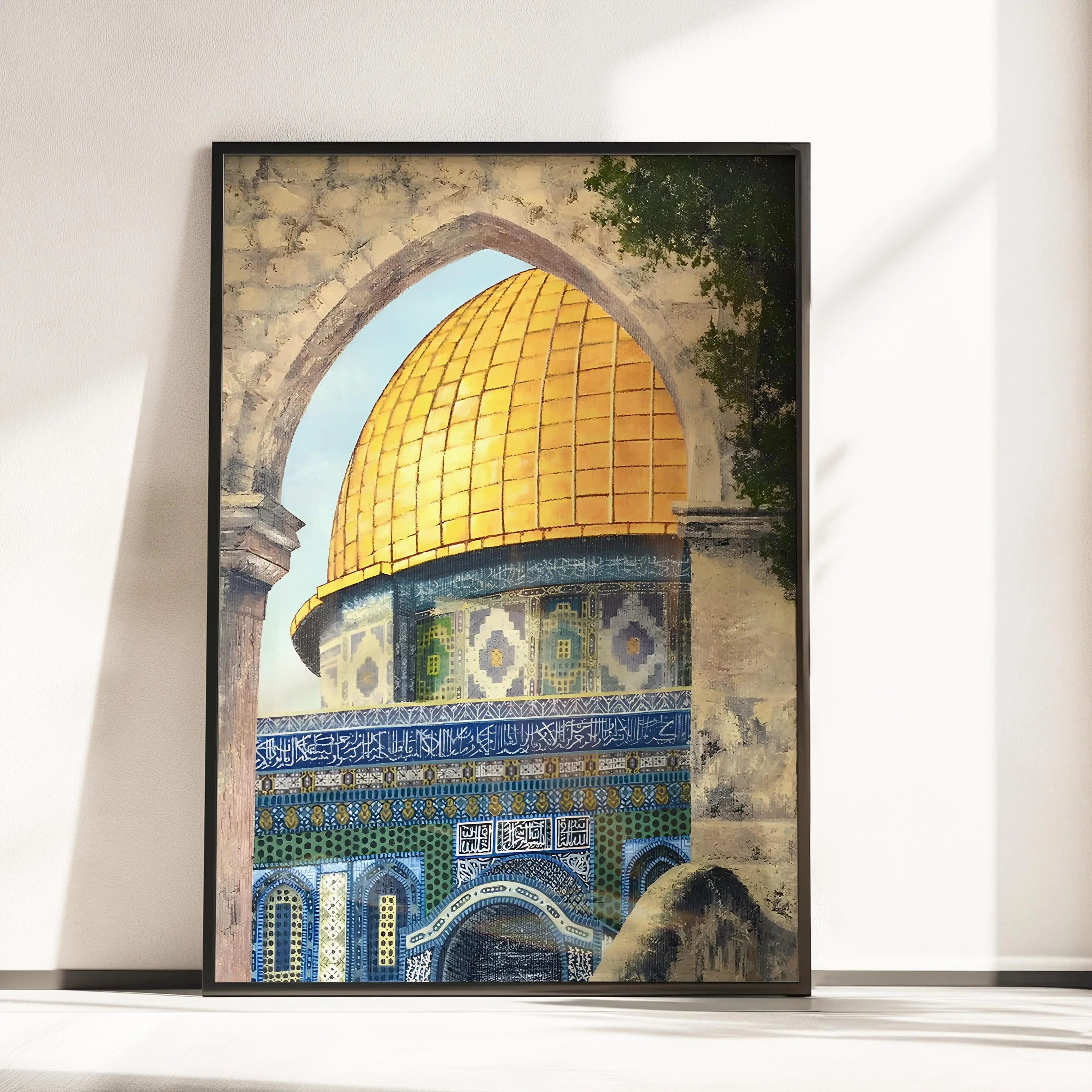 Al-Aqsa Mosque Islamic Art Canvas Print | Wovetsa