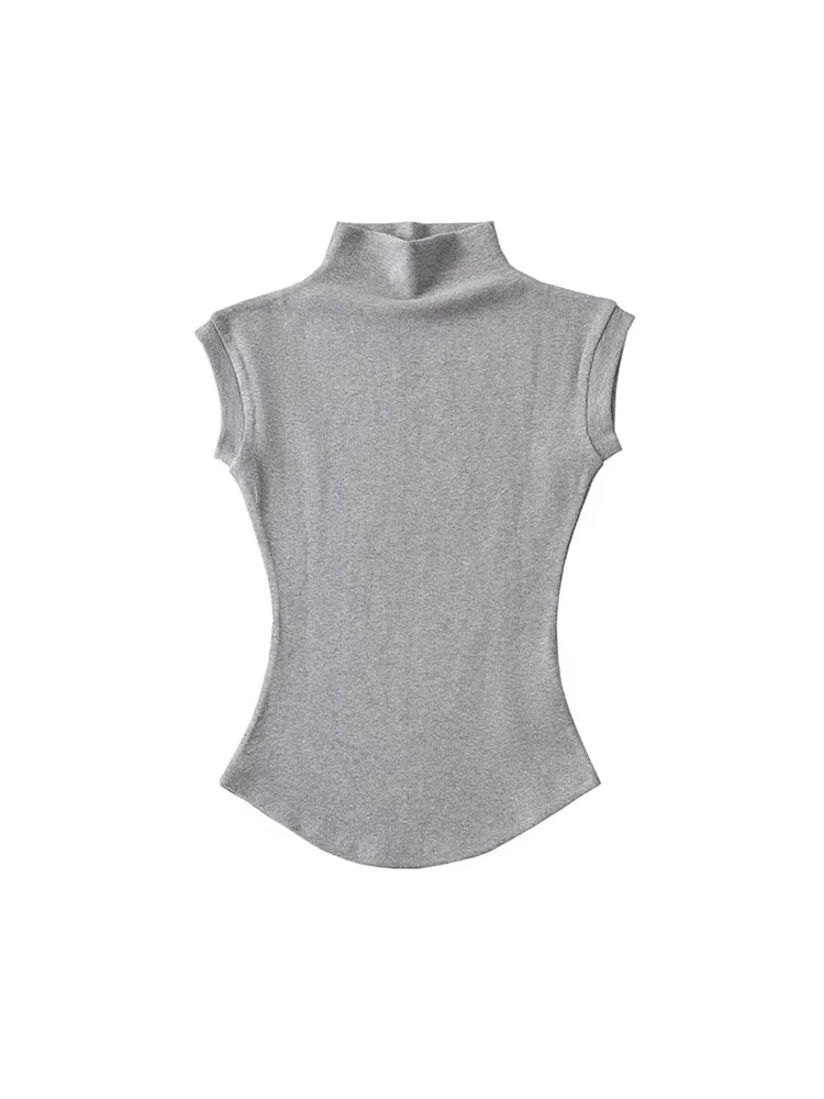 Sleeveless Turtleneck Top | Wovetsa