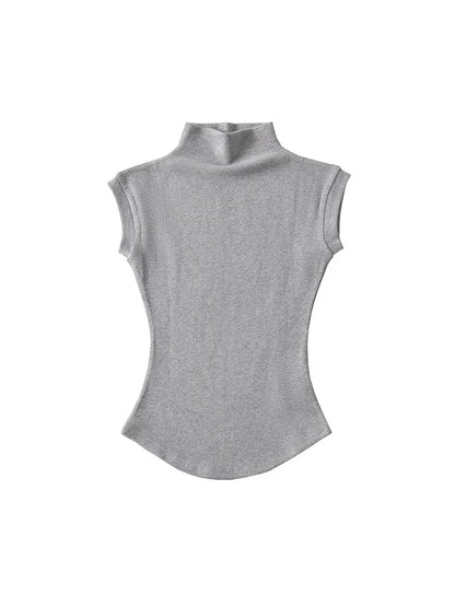 Sleeveless Turtleneck Top | Wovetsa