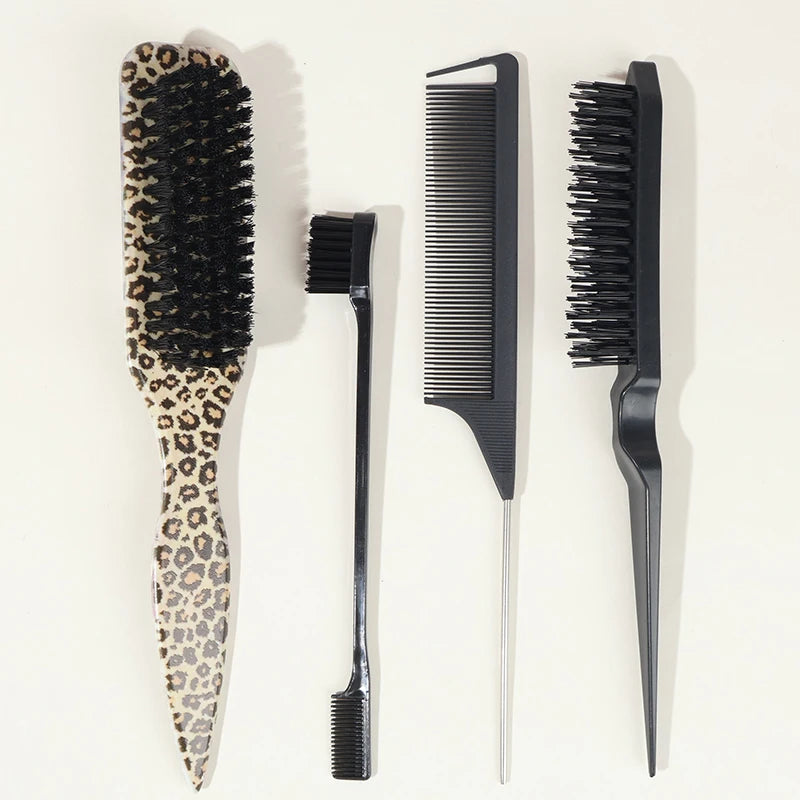 Edge Control Boar Bristle Hair Brush | Wovetsa