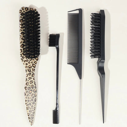 Edge Control Boar Bristle Hair Brush | Wovetsa