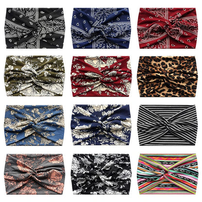 Wide Twisted Turban Headband for Women — Boho Yoga Hair Band | Wovetsa