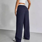 Striped Wide Leg Pants | Wovetsa