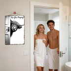 Funny Farmhouse Bathroom Wall Art Sign | Wovetsa