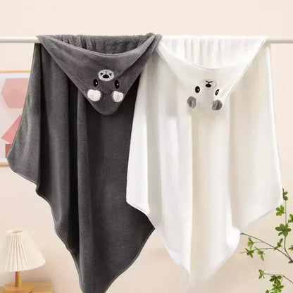 Hooded Baby Bath Towel Soft Absorbent Swaddle Wrap | Wovetsa