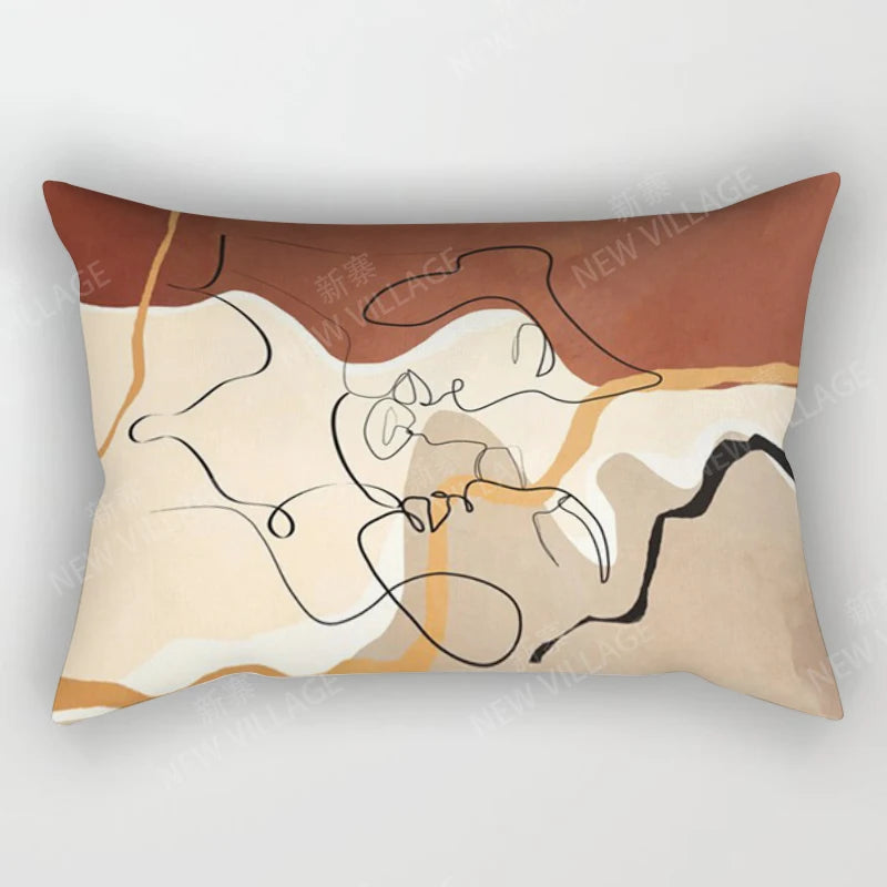 Boho Geometric Throw Pillow Cover | Wovetsa