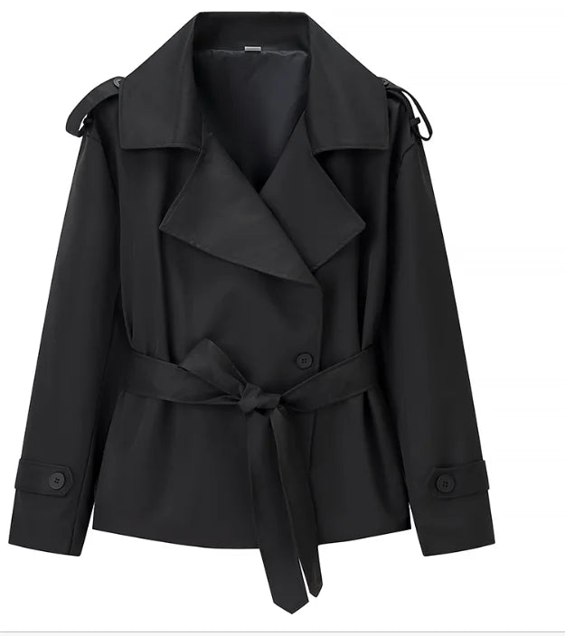 Lapel Trench Coat | Wovetsa
