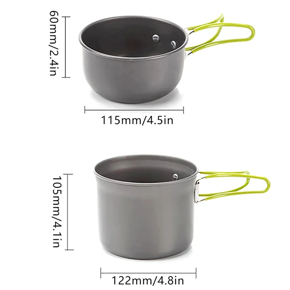 Lightweight Aluminum Camping Cookware Set | Wovetsa