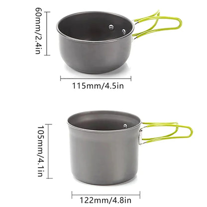 Lightweight Aluminum Camping Cookware Set | Wovetsa