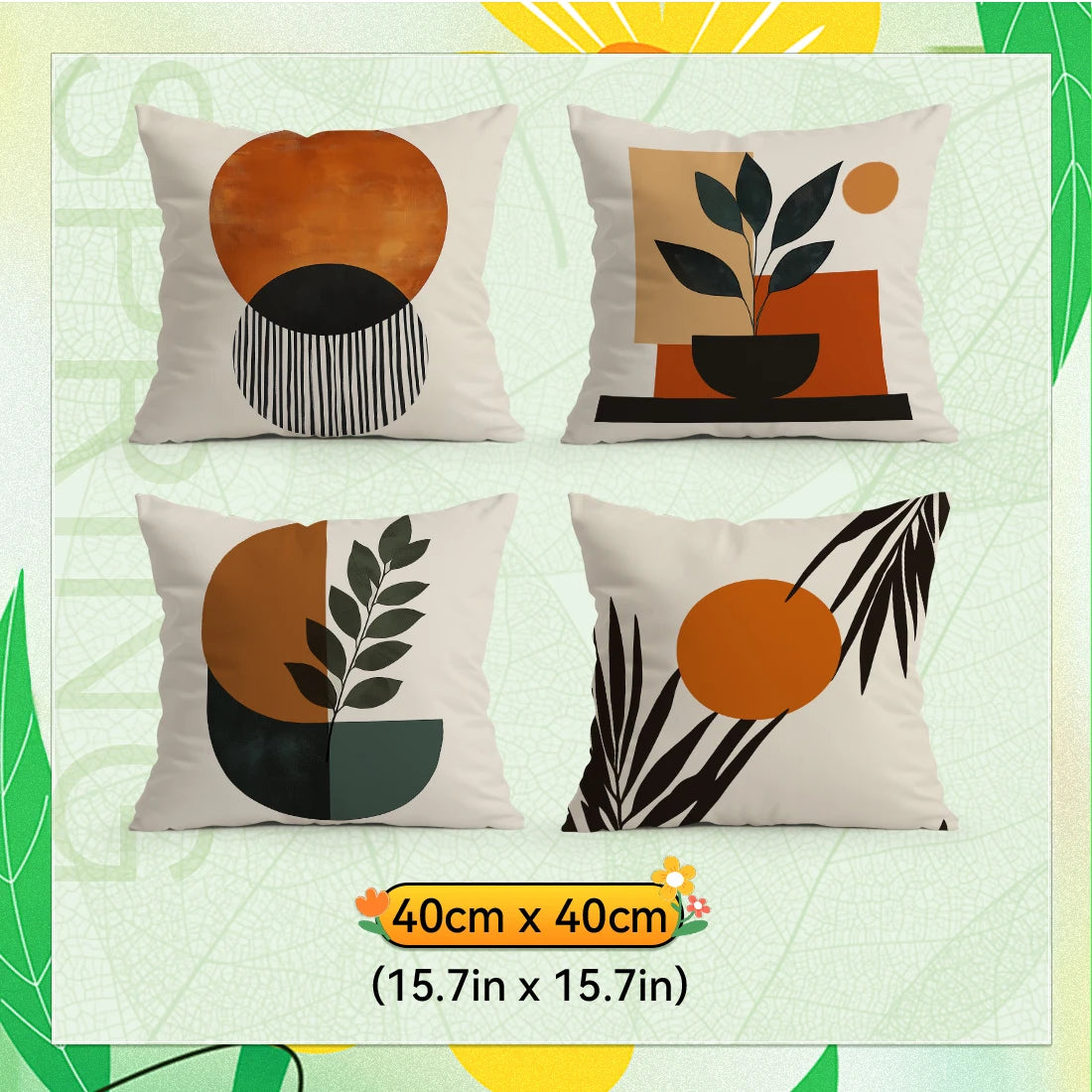 Geometric Abstract Cushion Cover Decorative Pillowcase | Wovetsa